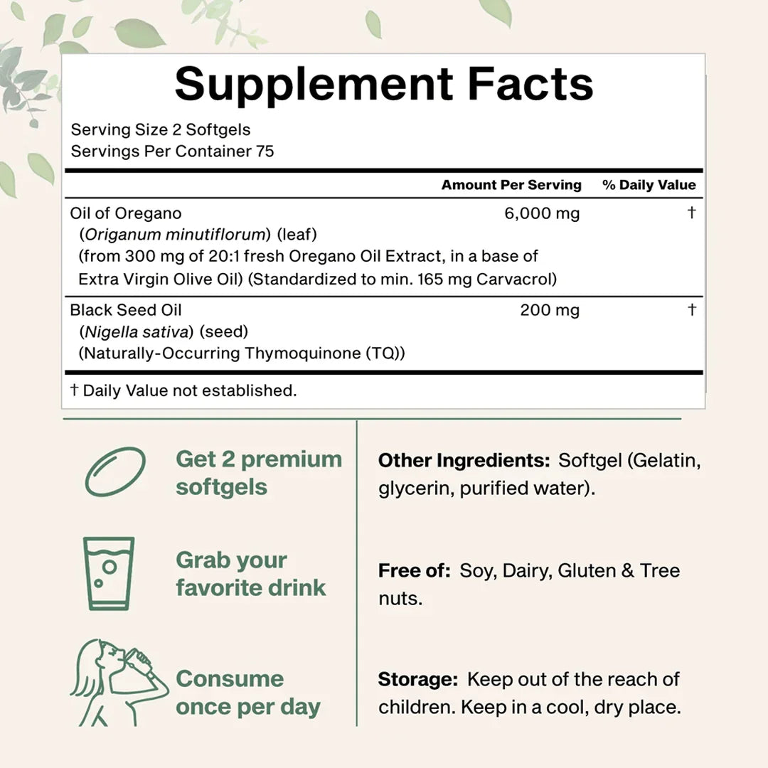 Uvora - Oil of Oregano Softgels
