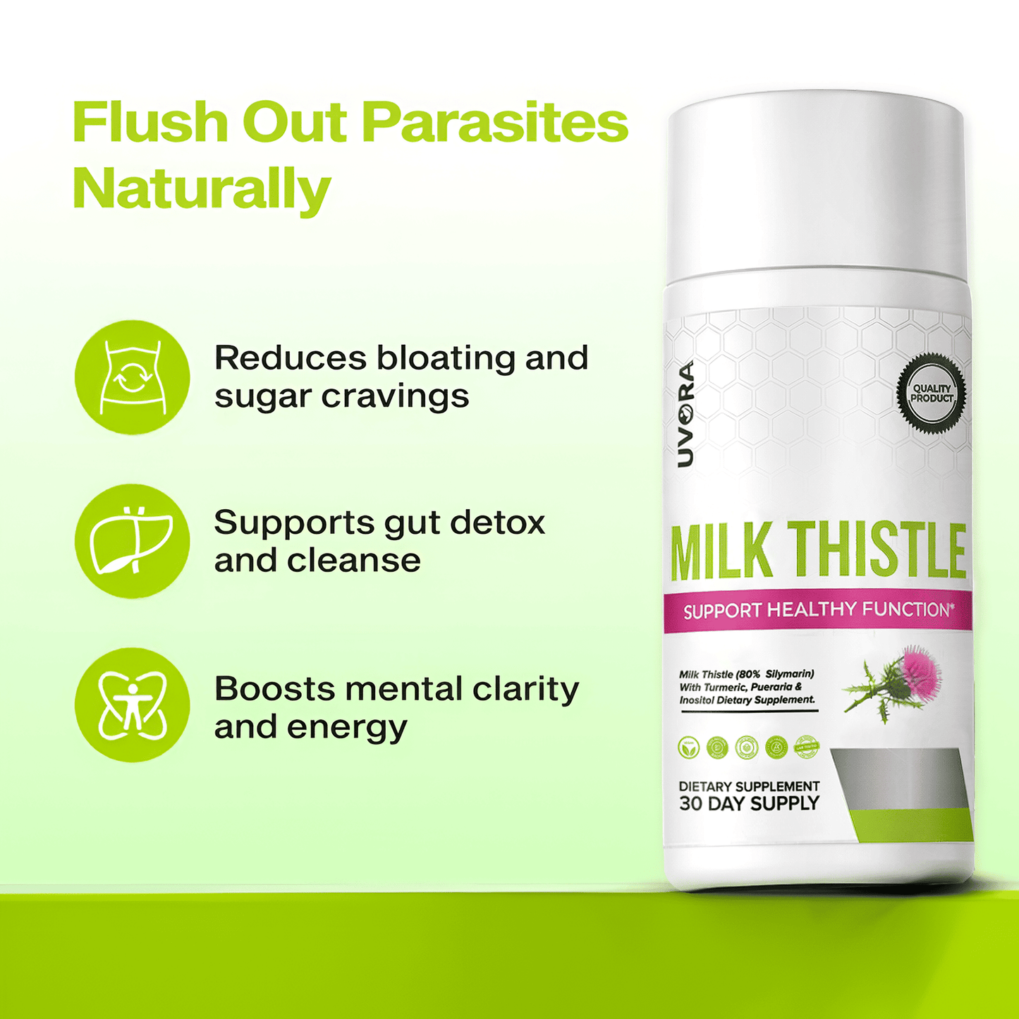 Uvora - Milk Thistle Parasite Detox
