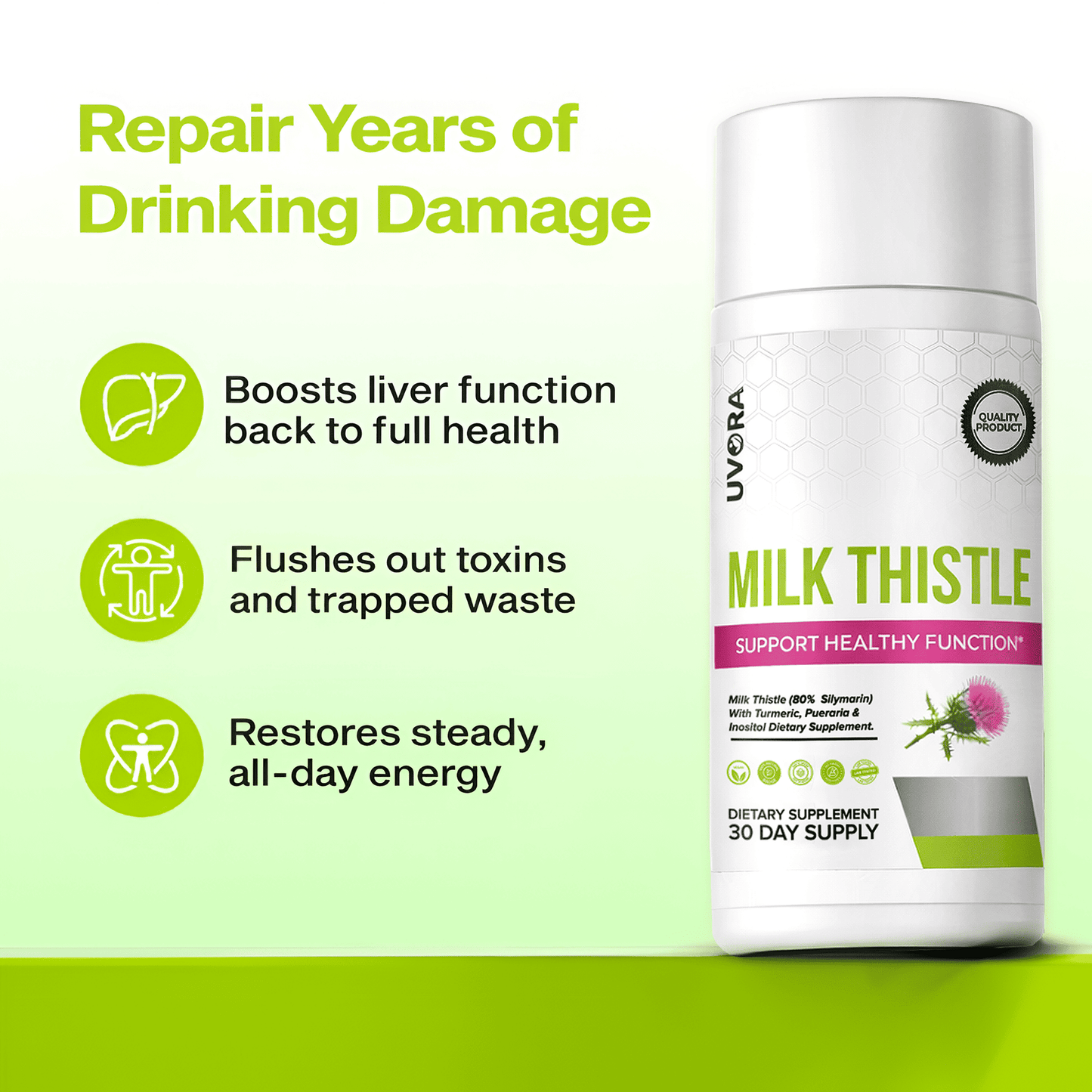 Uvora - Milk Thistle Detox 2.0