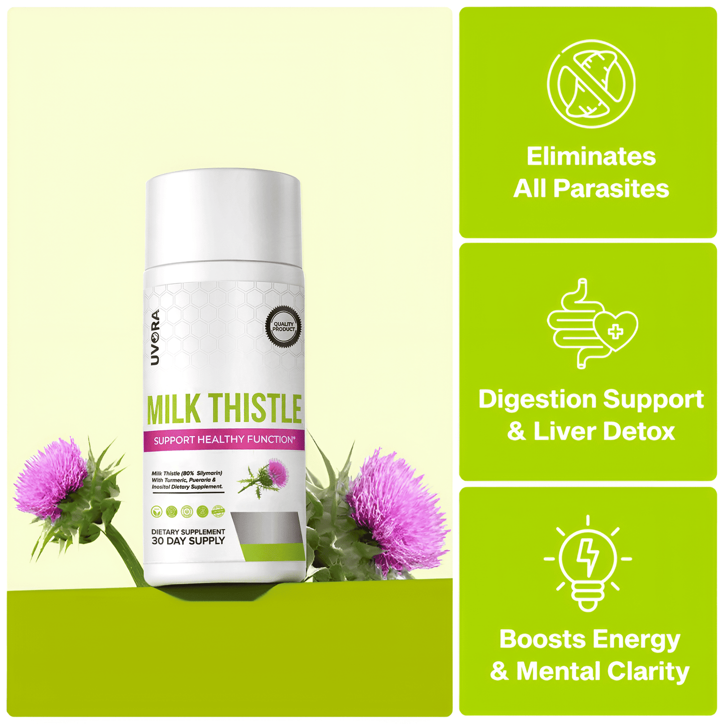 Uvora - Milk Thistle Parasite Detox